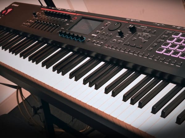 Keyboard and synthesizer in Drop Studio