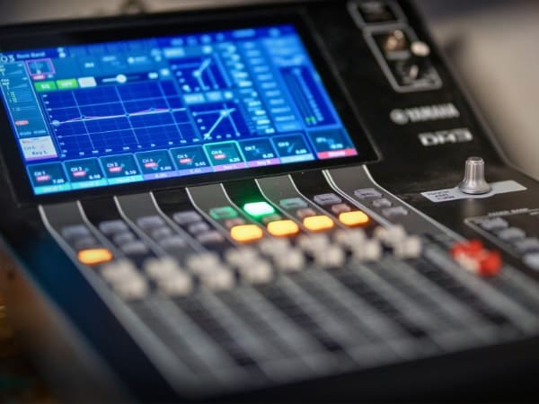 PA mixing console in Drop Studio